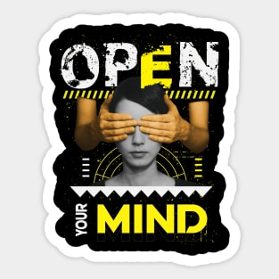 Open Your Mind Sticker